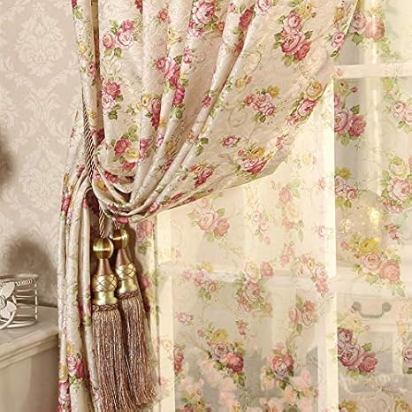 Generic Cretonne Recommended Flower Curtains Living Bedroom Korean