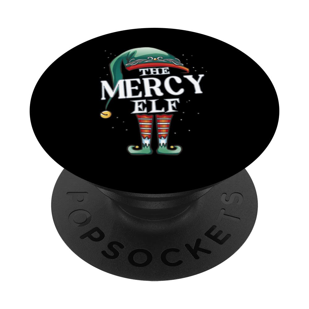 Mercy Elf Christmas Group Xmas Pajama Party PopSockets Swappable PopGrip