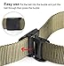 3 Pack: Nylon Canvas Breathable Military Tactical Men Waist Belt With Plastic Buckle