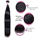 Grace Length Straight 3 Bundle Human Hair 16 18 20 Inch Three Bundles Double Weft High Elasticity Hair Extensions 100% Unprocessed Brazilian Human Hair for Women (Natural Color)