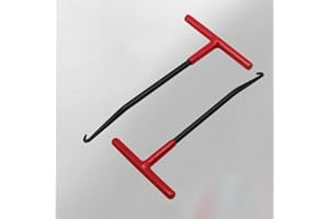Exhaust Spring Puller Tool 2 Pack, T-Handle Motorcycle Exhaust Pipe Spring Wrench for Snowmobile and Vehicle Brake Removal wi