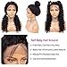 Luduna Deep Wave Lace Front Wig with Baby Hair 150% Density 9A 100% Unprocessed Brazilian Pre Plucked Glueless Deep Wave Human Hair Lace Front Wigs for Black Women Deep Curly Wave Wig (20inch)