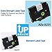 Fimax 2 Packs Compatible for Brother P-Touch TZe-S231 TZS231 TZeS231 1/2'' Extra Strength Laminated Label Tapes Black on White 0.47 Inche 26.2ft (12mm/8m)[Upgrade TZe-231]