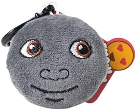 Moon emoji Key Ring - Super Soft, Super Cuddly keyring also known as New Moon Face, Dark moon face. This is an emoji or emoticon keyring from Love Bomb Cushions