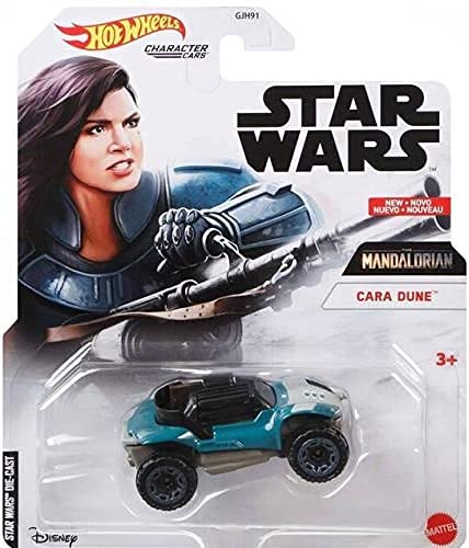 Hot Wheels The Mandalorian Character Cars Cara Dune 1:64 Scale Collectible Diecast Model Vehicle Toy