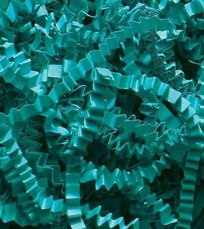 MTBHY 1/2 LB Crinkle Cut Paper Shred - Turquoise