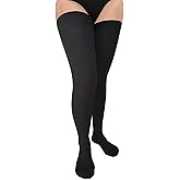 Bestjybt Women Thigh High Socks Plus Extra Long Over Knee Socks Warm Thick Leg Warmers Boot Stockings