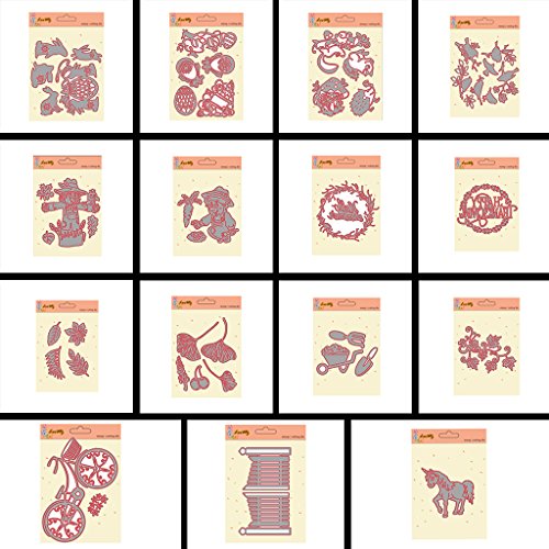 Misright Creative Embossing Leaf Combination Metal Steel Cutting Dies Stencils DIY Scrapbooking - Thumbnail 5