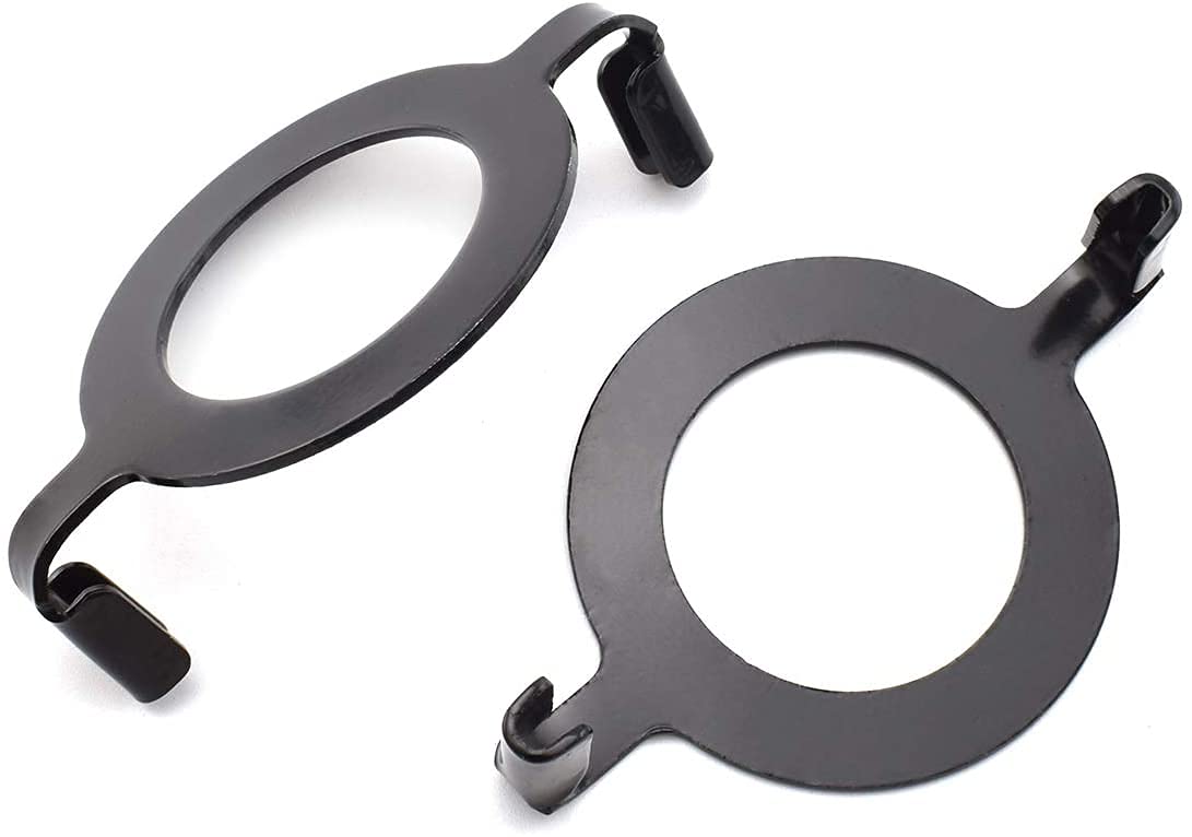 Photo 1 of E27 Phenolic Socket Lamp Harp Saddle Base 2 PCS Lampshade Holder Non-slip UNO Collar Ring Adapter for E27 Threaded Base 1.65" (42 mm) Black