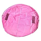 Toy Organizer and Children's Floor Activity Mat and Toys Storage Bag 60inch Multi Purpose Play Bag Fast Collection Toys Quick Pouch for Storing Small and Medium Size Toys Picnic Shoulder Bag (pink)