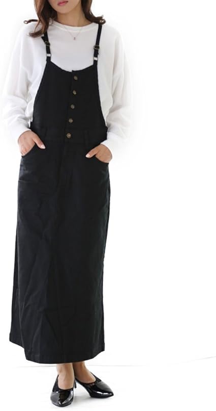 Amazon Co Jp クラシカルエルフ Classical Elf サロペット スカート 5サイズ展開 Br カジュアル必須な大人のチノワンピ Br ジャンパースカート ワンピース スカート ロングスカート マキシ丈 Wc 0116 服 ファッション小物