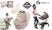 Breastfeeding Nursing Scarf And Multi Use Cover With 6 Nursing Pads.Car Seat Canopy,High Chair,Stroller Cover.For Baby Boys,Girls,Infants,Toddlers.Breathable Stretchy Full Coverage infinity shawl