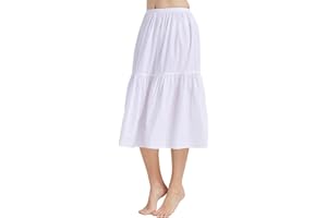 BEAUTELICATE Half Slip Skirt Extender 100% Cotton Vintage Underskirt