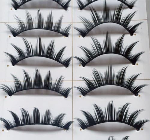 doll2u 10 Pairs Natural Long Thick Black False Eyelashes Charming Eye Lashes Makeup#6