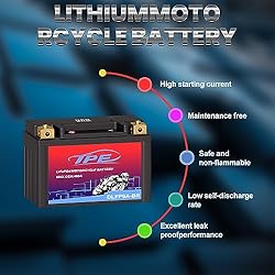 TPE Lithium Motorcycle Scooter Battery LiFePO4