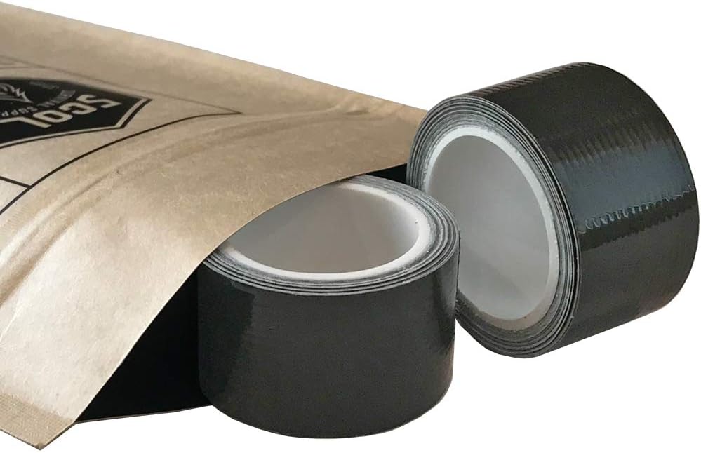Mini Duct Tape Roll, 1 in. x 100 in, Contractor Grade (Dark Green, 2-Pack)