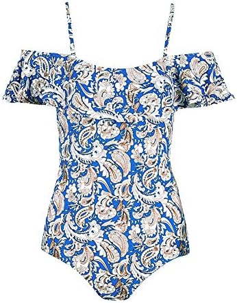 Hallegave Women's Fashion swimwear sexy bikini Halter Straps Swimsuits Bathing Suit (Large, Blue)