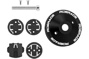 Bike Computer Mount for Handlebar Stem - Lightweight Aluminum Adapter for GPS Computers (Garmin, Wahoo, Bryton, Cateye)