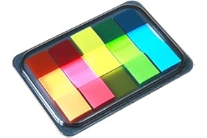 Flags Of Tape Type Auto-Adhesivo Del TirÓN Neon Page Marker Dye Page Tabs Page Markers Fluorescent Marker Sticky Notes Transp
