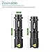 Ulako UV365nm White Light LED Adjustable Focus Flashlight for Counterfeit Detection Document Verification Photography Bodily Fluid Identification