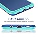 TILL Galaxy S7 Edge Case, (TM) Ultra Slim 3 Color Hybrid Impact Shockproof Anti-Slip Rugged Back Cover Soft TPU Hard PC Bumper Extra Front Raised Lip Case Cover for Samsung Galaxy S7 Edge G935 [Blue]