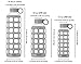 purifyou Premium 40/32 / 22/12 oz Reusable Glass Water Bottles with Time and Volume Markings, Non-Slip Silicone Sleeve & Stainless Steel Lid Insert, for Water, Milk, Fruit Juice (12oz Pastel Gray)
