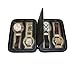 TIMELYBUYS Black Four 4 Slot Zippered Travel Traveler's Watch Storage Organizer Collector Case Father's Day Gift
