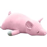 VSFNDB Stuffed Plush Pig Animal Toy 20 Inches Pink Piggy Animal Stuffed Plushies Super Soft Cute Cuddly Pillow Cushion Stuff Dolls Gifts for Children Kids Boys Girls Room Decor Bed Nursery, 20Inches