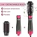 One-Step Hair Dryer and Volumizer, Detachable Hair Dryer Brush, 3 in 1 Hot Air Brush with Negative Ion Curling Dryer Brush, Straightening Brush, Dryer Style