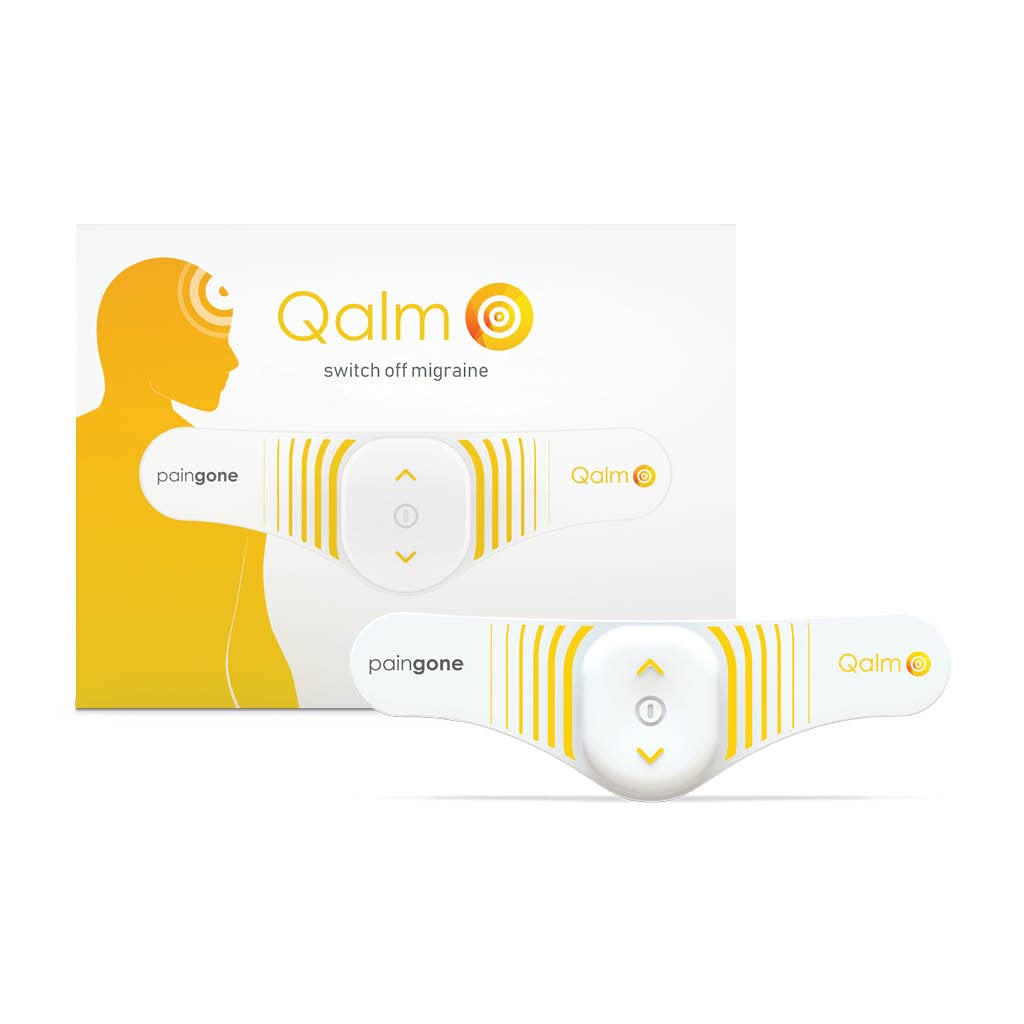 Paingone Qalm | Switch Off Migraine - Relieves Migraine and Reduces The Occurrence of Attacks | Migraine Relief, Headache Relief, Migraine Therapy, Migraine Patch, Migraine Electrode, PGQ