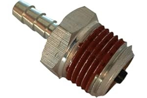 JFS Check Valve N541850 For Porter Cable Dewalt Craftsman Air Compressor - Stainless Steel, 2 Ports, 1/2 in Inlet, Female Iron Pipe Outlet