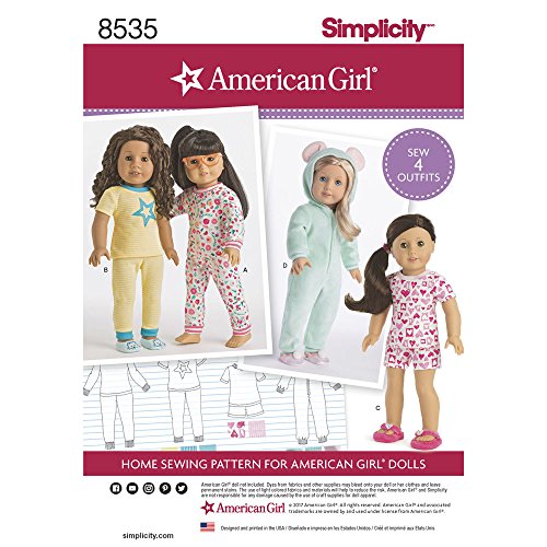 Simplicity Sewing Pattern D0836 / 8535 - American Girl 18