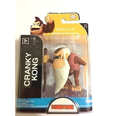 World of Nintendo Donkey Kong Cranky Kong Action Figure, 2.5 Inches