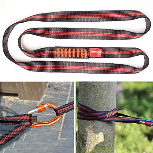 Boaton 48'' Climbing Utility Cord, Nylon Sling Runners, Tree Climbing