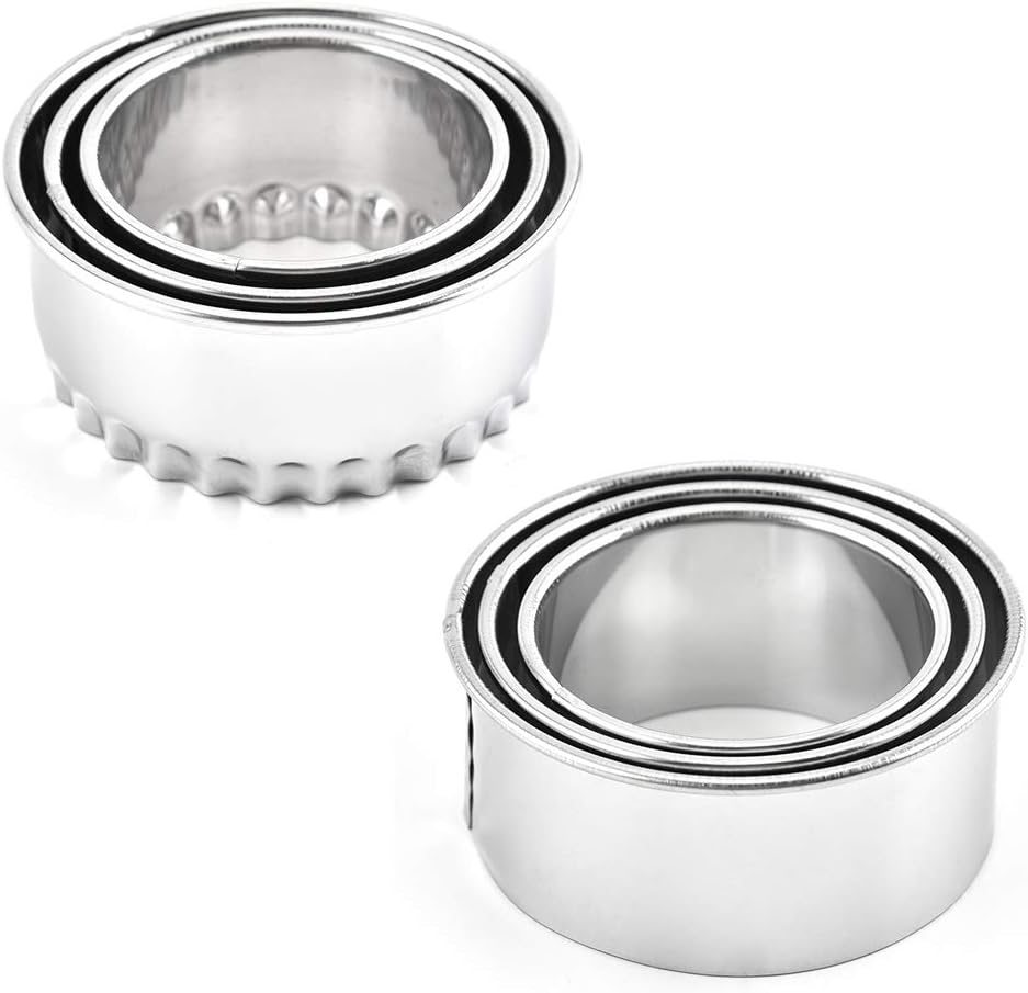 Cookie Cutters 6pcs Round Biscuit Cutters Professional