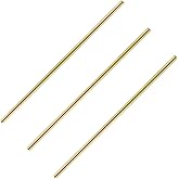 Gallery Rails for Shelves 3 Pcs 1/5" Diameter 11.8" Length Railing Rods Hardware for Glass Display Cabinet and Shelf Spindle 