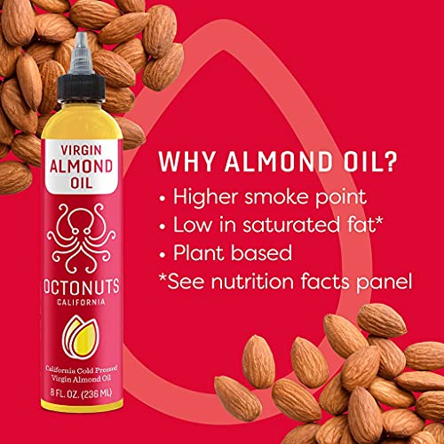 Octonuts Cold Pressed Almond & Walnut Oil, 8 ounce, Made with