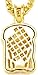 Jesus Necklace New Crowned Small Gold Color Iced Out Pendant 24 Inch 4mm Cuban Style Chain