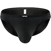 IKINGSKY Men's Modal Bulge Briefs Sexy Low Rise Pouch Bikini Underwear