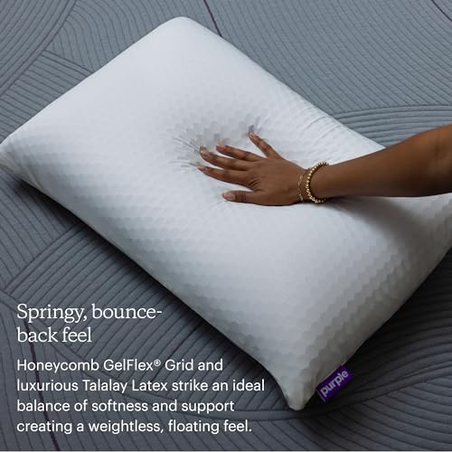 Purple Harmony Pillow The Greatest Pillow Ever Invented, Hex Grid, No