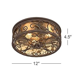 John Timberland Casa Seville Rustic Flush-Mount