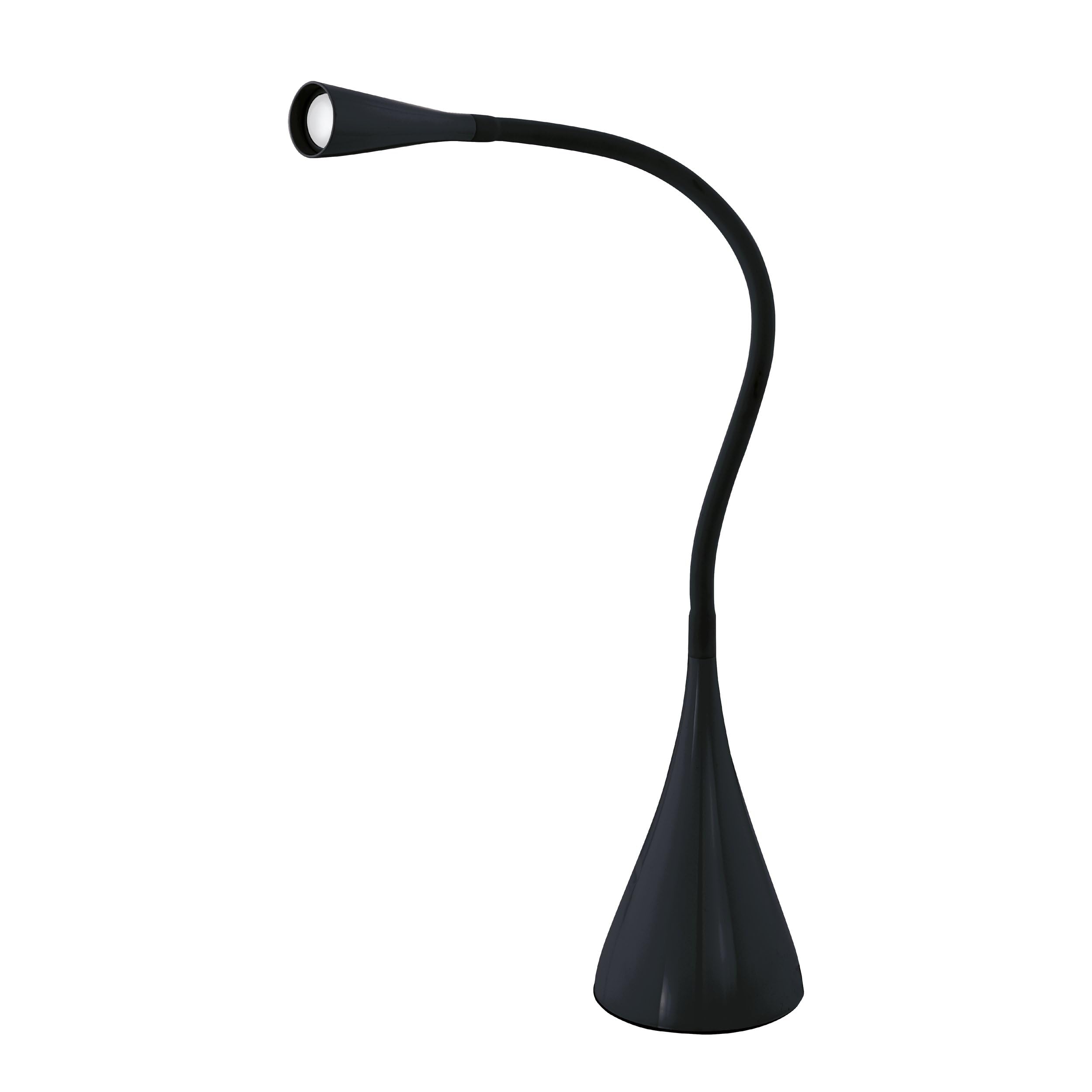 Eglo LED Modern Black Adjustable Touch Dimmer Desk Lamp 'SNAPORA'