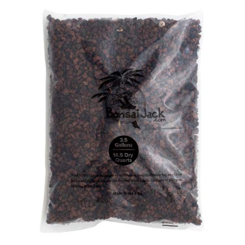 Bonsai Jack - Red/Maroon 1/4 inch Horticultural Lava Rock Soil Additive For Cacti, Succulents, Plants - No Dyes or Chemicals - 100% Pure Volcanic Rock (3.5 Gallons) Bonsai Jack - Red/Maroon 1/4 inch Horticultural Lava Rock Soil Additive For Cacti, Succulents, Plants - No Dyes or Chemicals - 100% Pure Volcanic Rock (3.5 Gallons)