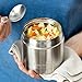 LunchBots Wide Thermal 16 oz. All Stainless Steel Bowl - Insulated Food Container Stays Hot 6 Hours or Cold for 12 Hours - Leak Proof Soup Jar for Portable Convenience - Aqua