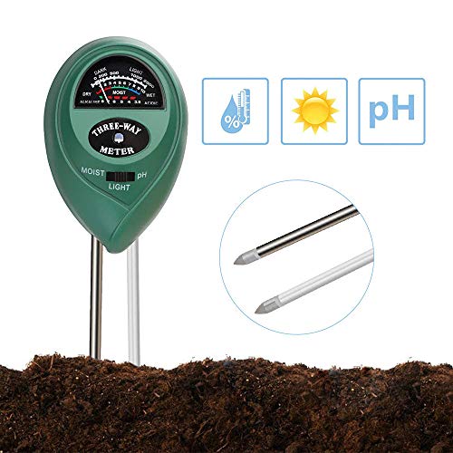 vivaBKK 3 in 1 Soil Digital Test Kit for Moisture Light & pH for Garden Lawn Plant
