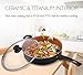 MICHELANGELO 5 Quart Saute Pan With Lid, Ultra Nonstick Copper Saute Pan, Ceramic Skillet with Lid, Copper Frying Pan, Deep Saute Pan Nonstick, Induction Skillets -11 Inch