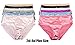 Barbra's 6 Pack Satin Full Coverage Women's Bikini Panties Assorted, Small