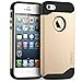 iPhone 5S case, iPhone SE case, Desiro® [Champagne Gold] Dual Shield Shock Absorption Protective Heavy Duty Hybrid Case Cover for Apple iPhone 5 5S SE