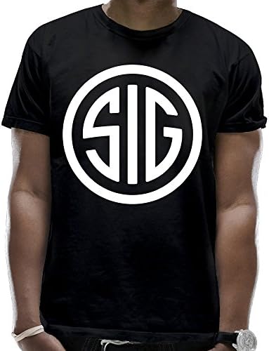 Classic Logo SIG SAUER Logo Funny Cute Men's Short Sleeves Shirt Tee
