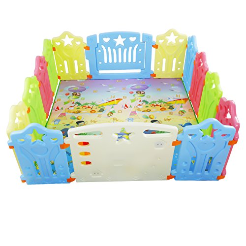 14 panel baby playpen